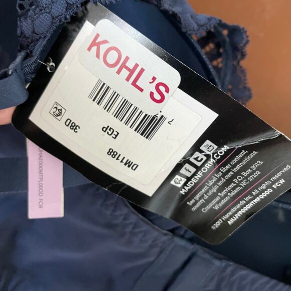 NWT Maidenform Pure Comfort Lace Longline Wireless 3 Way Convertible Bralette - Picture 6 of 9